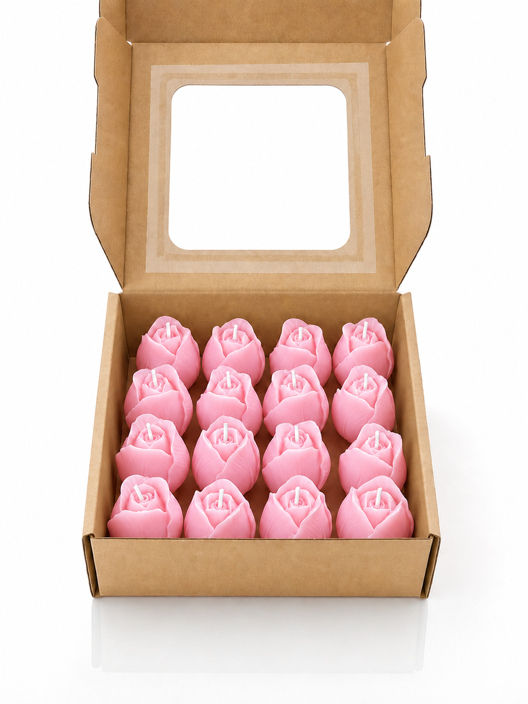 Velas Decorativas en Forma de Rosa (Rosas)