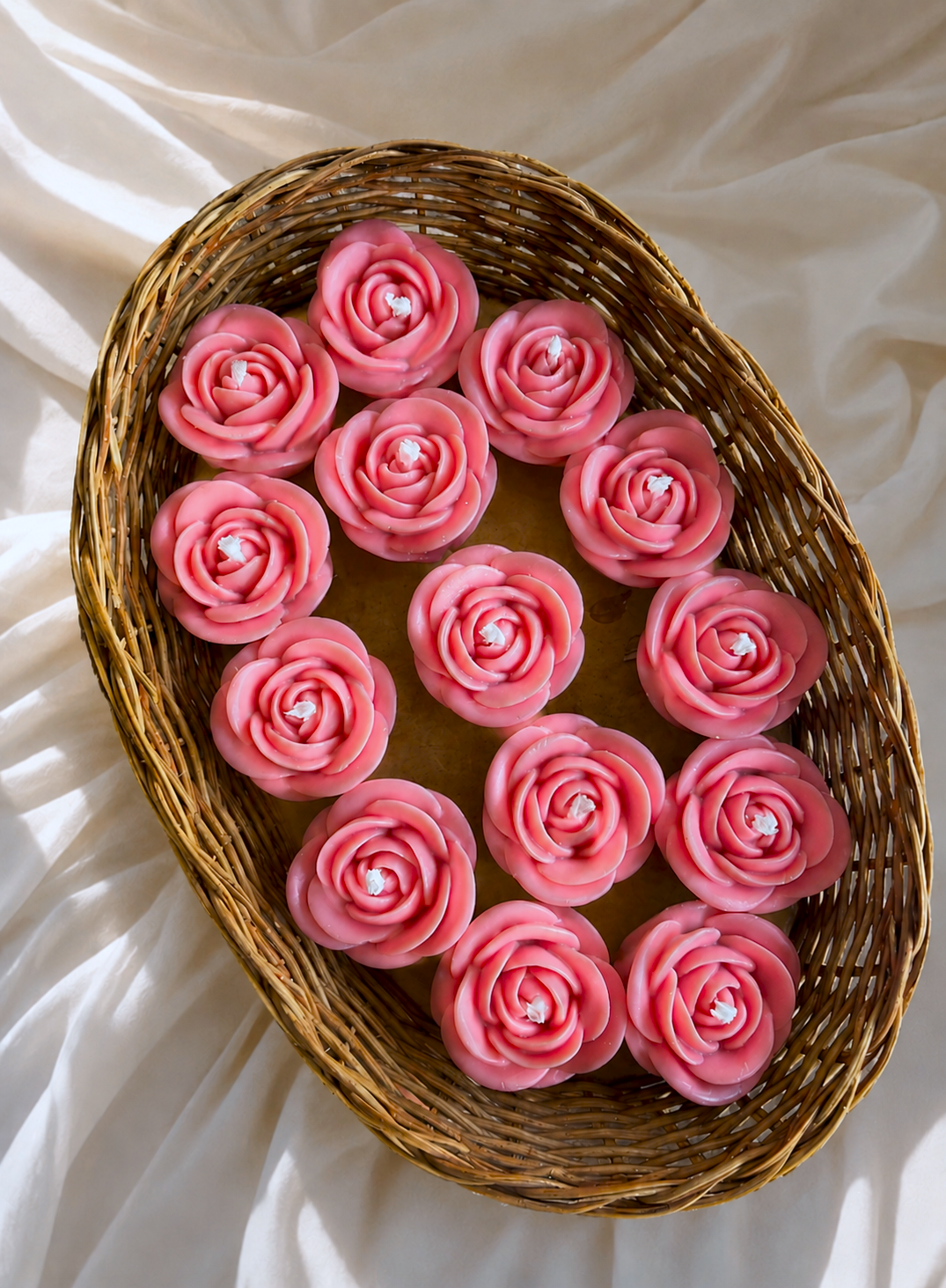 Velas em Forma de Rosa (Rosas)