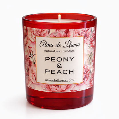 Vela aromática PEONÍA Y MELOCOTÓN