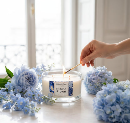 Vela Aromática Ritmo Floral (grande)