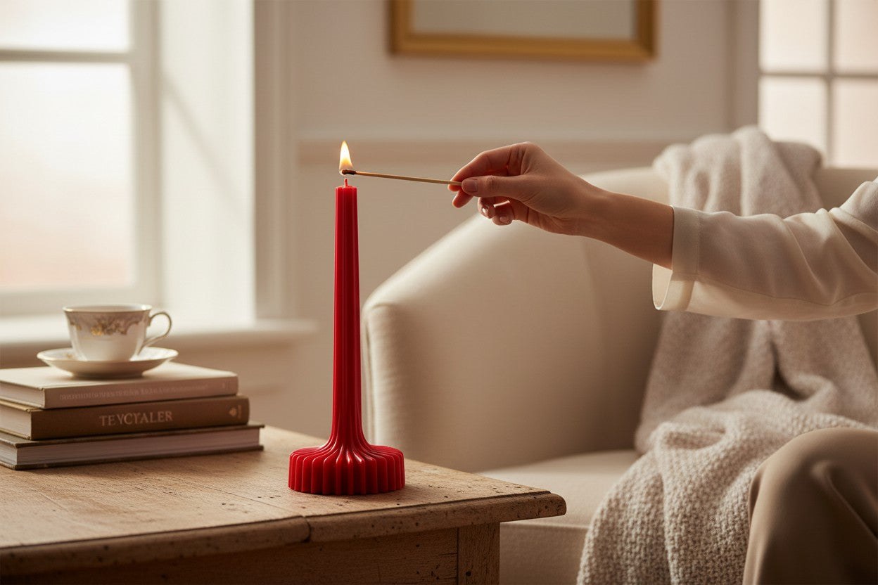Velas Acanaladas de Diseño Exclusivo (2 unidades)