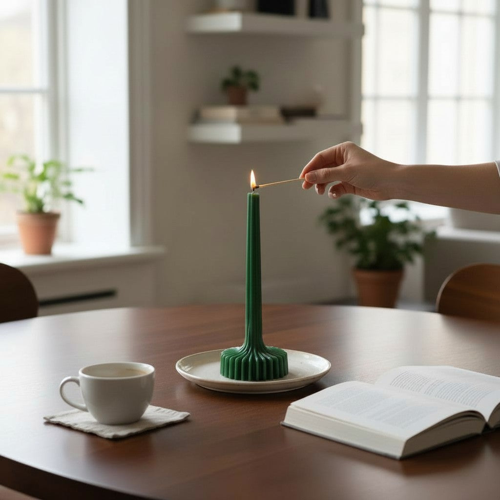 Velas Acanaladas de Diseño Exclusivo (2 unidades)