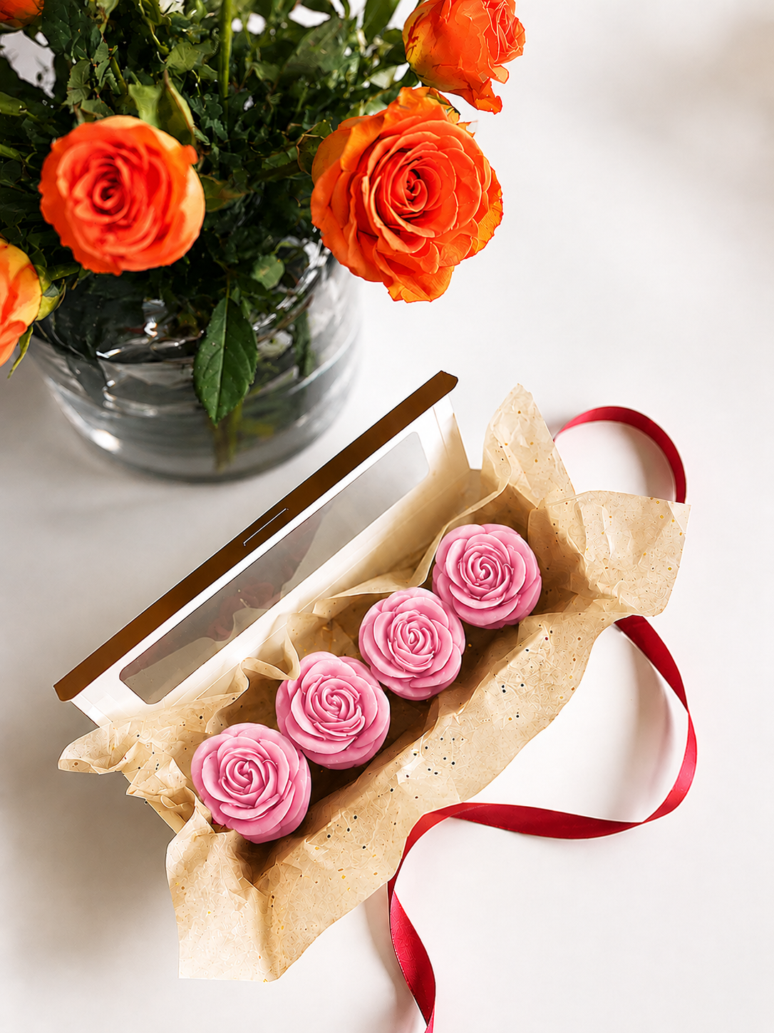 Velas en Forma de Rosa (Rosas)