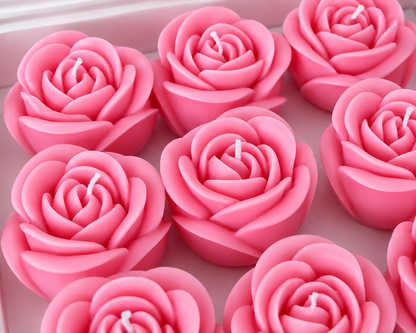 Velas en Forma de Rosa (Rosas)