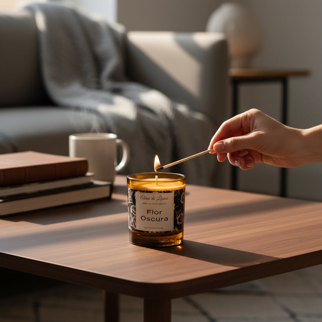 Vela aromática Flor Oscura