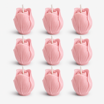 Velas Decorativas en Forma de Rosa (Rosas)