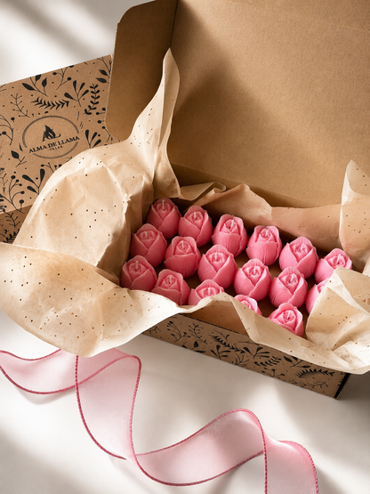 Velas Decorativas en Forma de Rosa (Rosas)