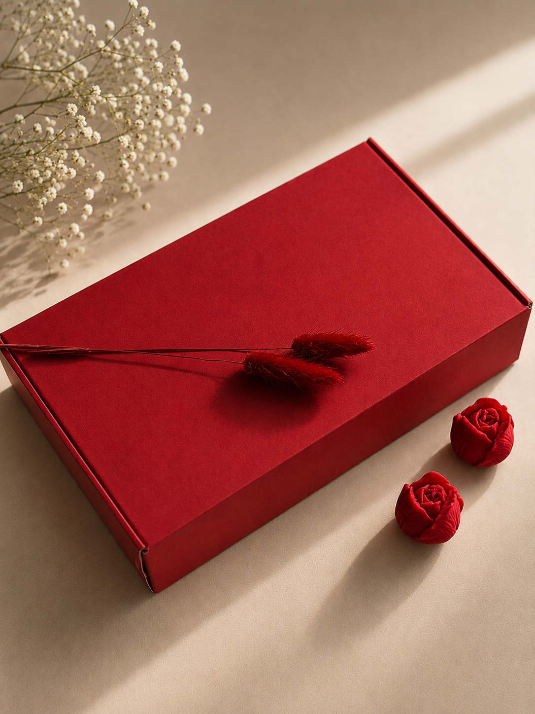 Velas Decorativas en Forma de Rosa (Rojas)
